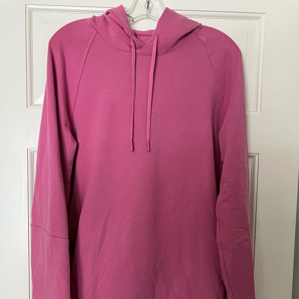 Mens Lululemon City Sweat Pullover Hoodie - Dark Pink (Large)